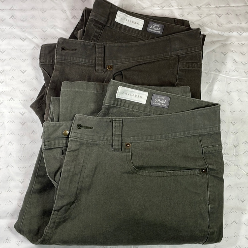 2 pairs J. Hillburn pants
